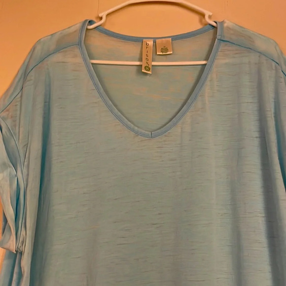 Brisos Semi Sheer Plus Size Top - Picture 2 of 4